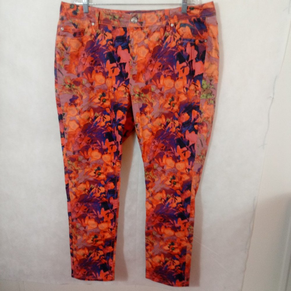 ana Peach Orange women's skinny Jeans size 20W
